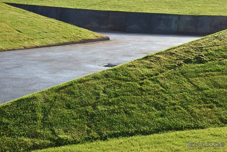 毕马威会计师事务所总部-屋顶花园和入口区Roof garden and entrance area at KPMG HQ_三角形