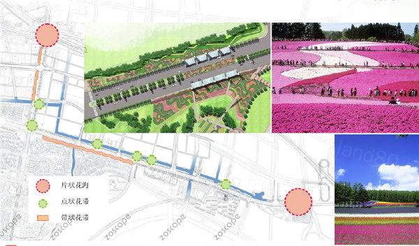 江苏昆山花桥镇绿地大道景观概念设计-文本截图