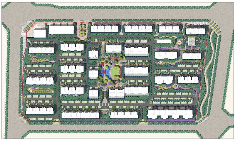 国内知名公司_高档住宅社区景观规划总平面图_国内知名公司_高档住宅社区景观规划总平面图