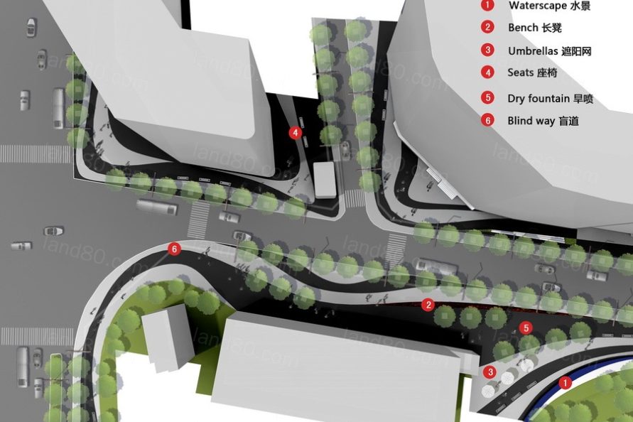 商业街道路景观概念规划设计