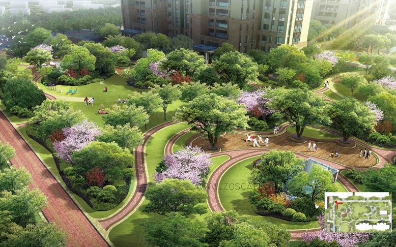 新古典主义+现代优雅高端社区景观概念方案设计文本