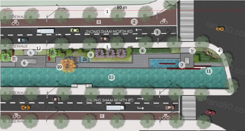 新苏式城市景观大道-吴家港公园-三角井广场改造全套设计方案文本