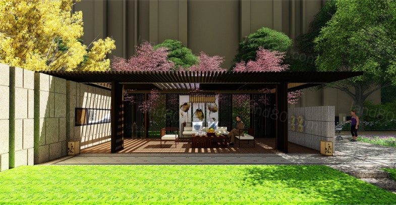 轻生活主题社区-新中式艺术生态居住区景观设计方案文本