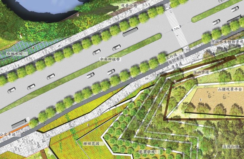 城市高新技术开发区滨湖道路景观设计方案文本