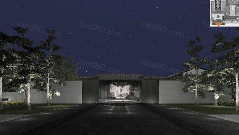 现代中式地产项目精华-某展示区景观方案深化设计文本