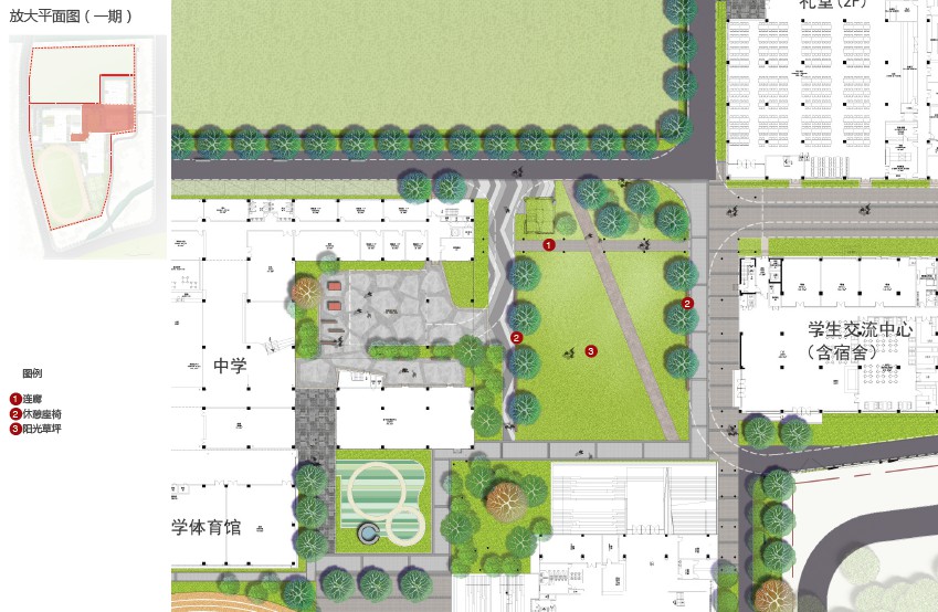 最新校园景观设计设计方案案例-现代化校园-某民办学校幼儿园+小学+中学校园景观设计方案_111111111581.jpg