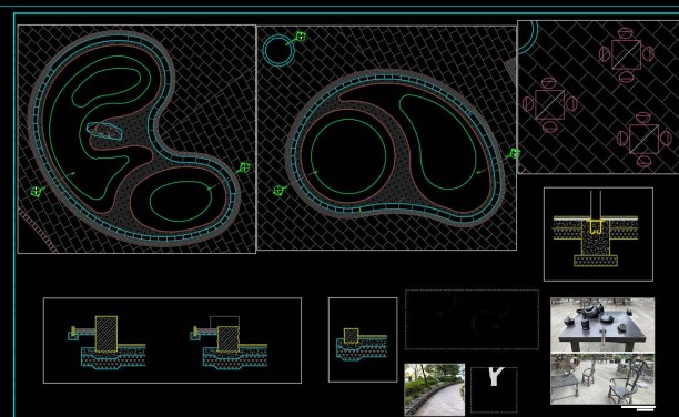 花海旅游景区转型升级-中式院落庭院建筑改造-农居田园风貌建筑景观cad施工图