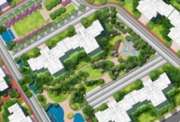 住宅区居住区新中式现代简约住宅区PSD景观平面图 to 景观80+