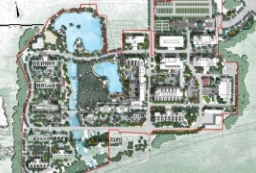 手绘风格别墅居住区-高端商业会所PSD景观平面图 to 景观80+