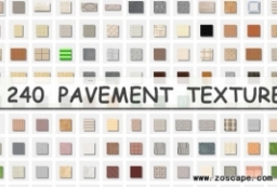 240种园林景观铺装贴图素材-精品铺装材质贴图 to 景观80+