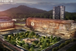 火车站前广场景观绿化设计+火车站立面改造-站前公园景观规划文本 to 景观80+