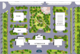 发电厂厂区园林景观绿化设计PSD平面图源文件 to 景观80+
