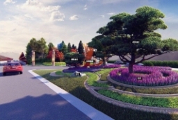 羌族文化生态绿线-道路绿化带-高速公路出口景观设计方案文本 to 景观80+