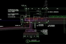 休闲空间某市政单位环湖区域景观全套施工图（全套包括园建+绿化+水电） to 景观80+