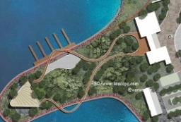 水库风景度假旅游区-水库管理局及码头psd高清平面图 to 景观80+