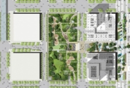 平面总图设计psd-企业总部办公基地产业园商业街创业园庭院PSD总平面图 to 景观80+