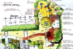 手绘风格都市桃源居住区景观扩初设计方案文本下载 to 景观80+