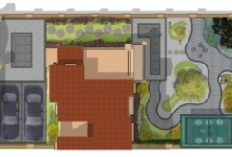 别墅景观设计方案-庭院园林景观总平面图PSD to 景观80+