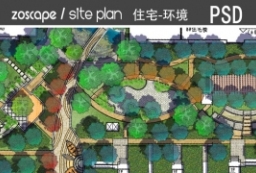 园林景观平面图psd-新加坡居住及环境景观规划设计 to 景观80+