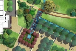 居住区花园-居住区休闲绿地-社区公园PSD彩色平面图 to 景观80+