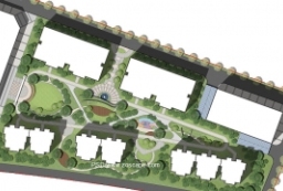共建住宅小区psd彩平面图源文件下载-高层住宅园林景观绿化 to 景观80+