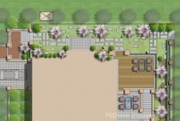 某高端别墅住宅区庭院-别墅花园PSD平面图 to 景观80+