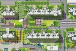 现代极简构图-金茂年轻化住宅大区景观设计方案文本（互动景观装置+主题开放空间+公共绿地） to 景观80+