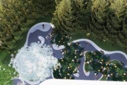 现代极简线条公园型示范区前场后场方案大区概念景观文本 to 景观80+