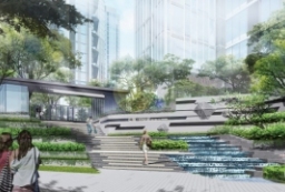 时尚简约-高科技互动景观-仁恒极简线条-酒店式公寓住宅大区园林景观设计方案 to 景观80+