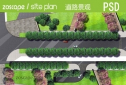 高精彩平总图_原创公园道路绿地景观设计下载 to 景观80+