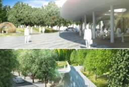 河流湖泊公路隧道山坡-错落交织-大型中央绿地公园景观设计方案文本设计国际征集 to 景观80+