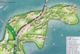 桃花岛城市滨湖休闲绿道-带状主题公园景观概念设计方案文本 to 景观80+